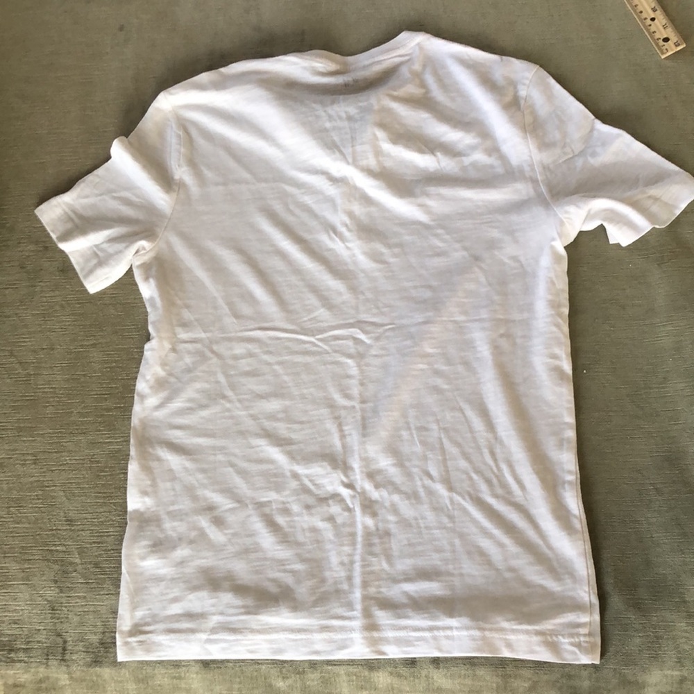 Basics Essentials Cotton H&M White Short Sleeve Tee Buttoned front BOYS NEW